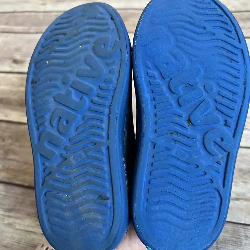 Native Jefferson Blue Crayola Shoes Summer Waterproof Boys 9